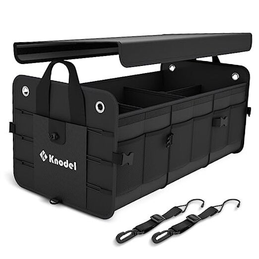 Car Trunk Organizer, Foldable Cover, Heavy Duty Collapsible Truck Storage
