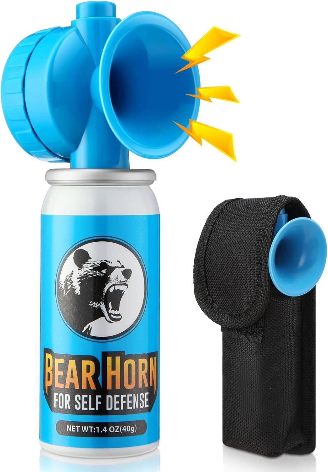 1.4oz Bear Horn Self Defense 123dB Loud Air Horn Audible up to 1/2 Mile Safet...