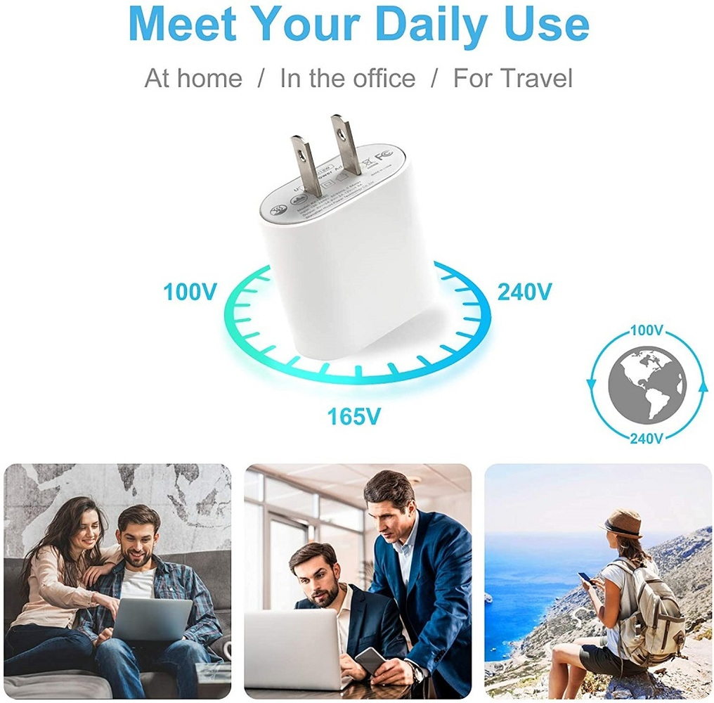 Lot 20W USB Type C Power Adapter Fast Charger Cube Block For iPhone iPad Android