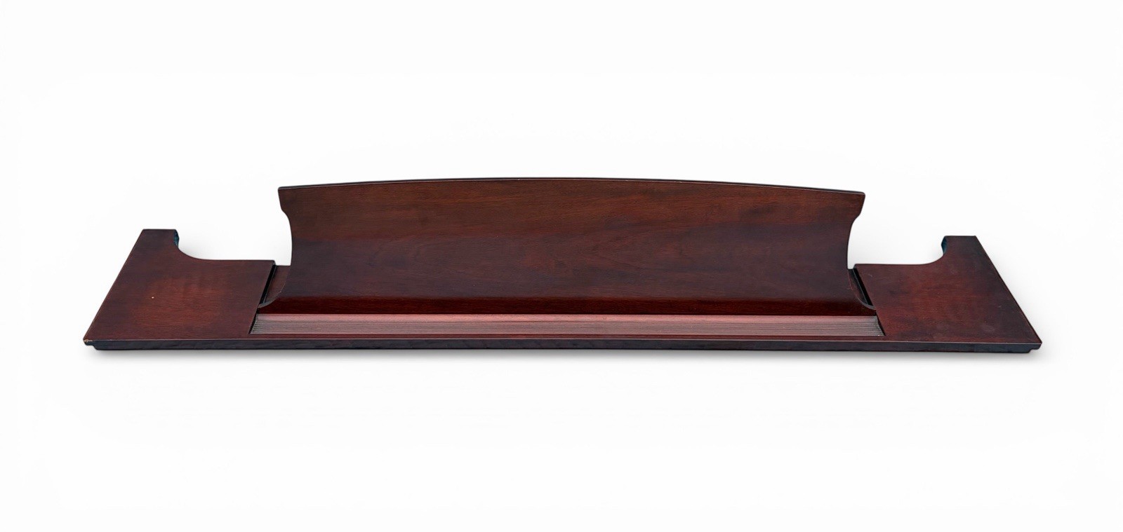 Steinway Grand Piano Music Desk Rack - Red Stain Walnut Finish