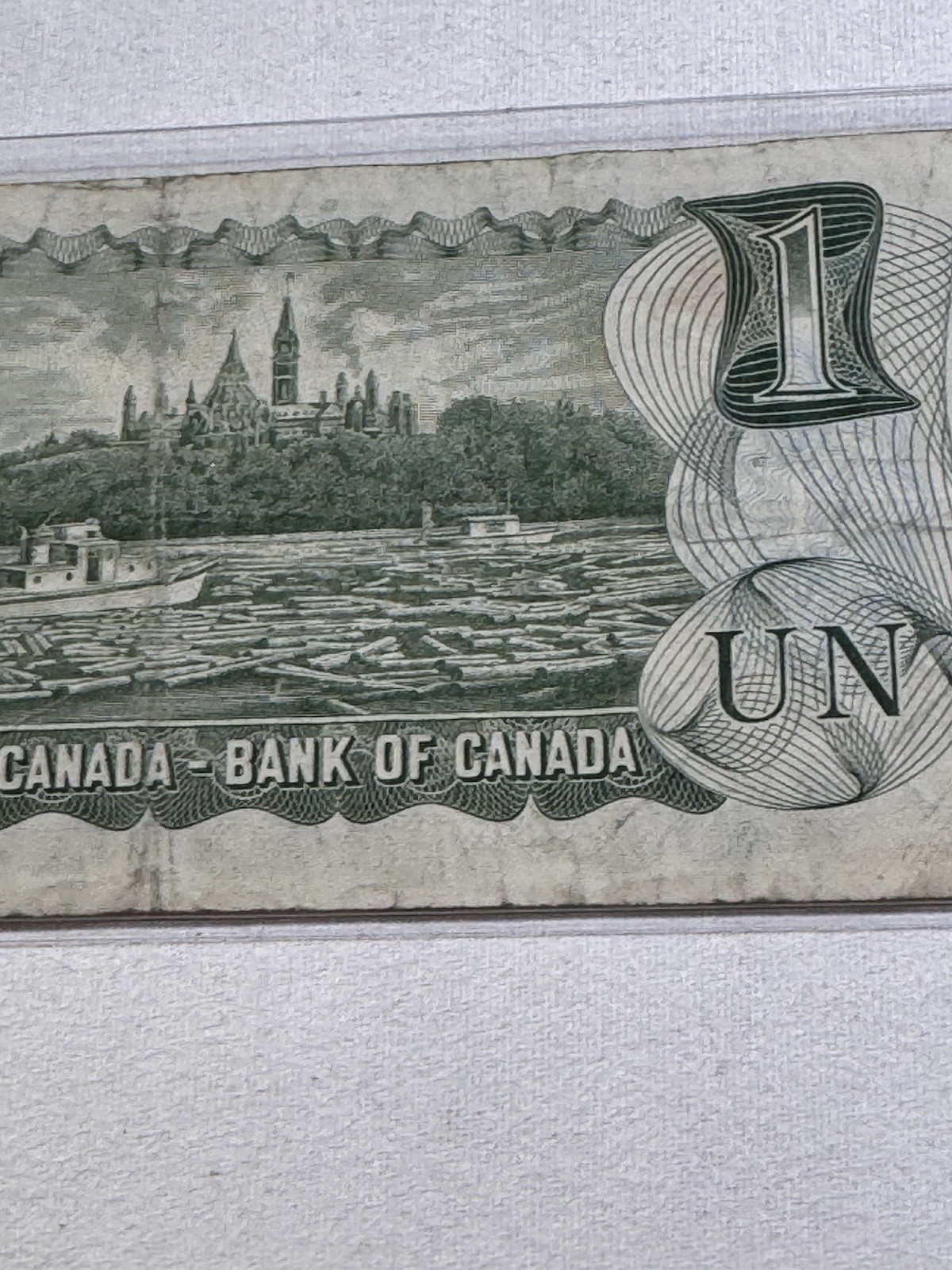 1973 Canada 1 Dollar Banknote Crow Bouey P# 85c