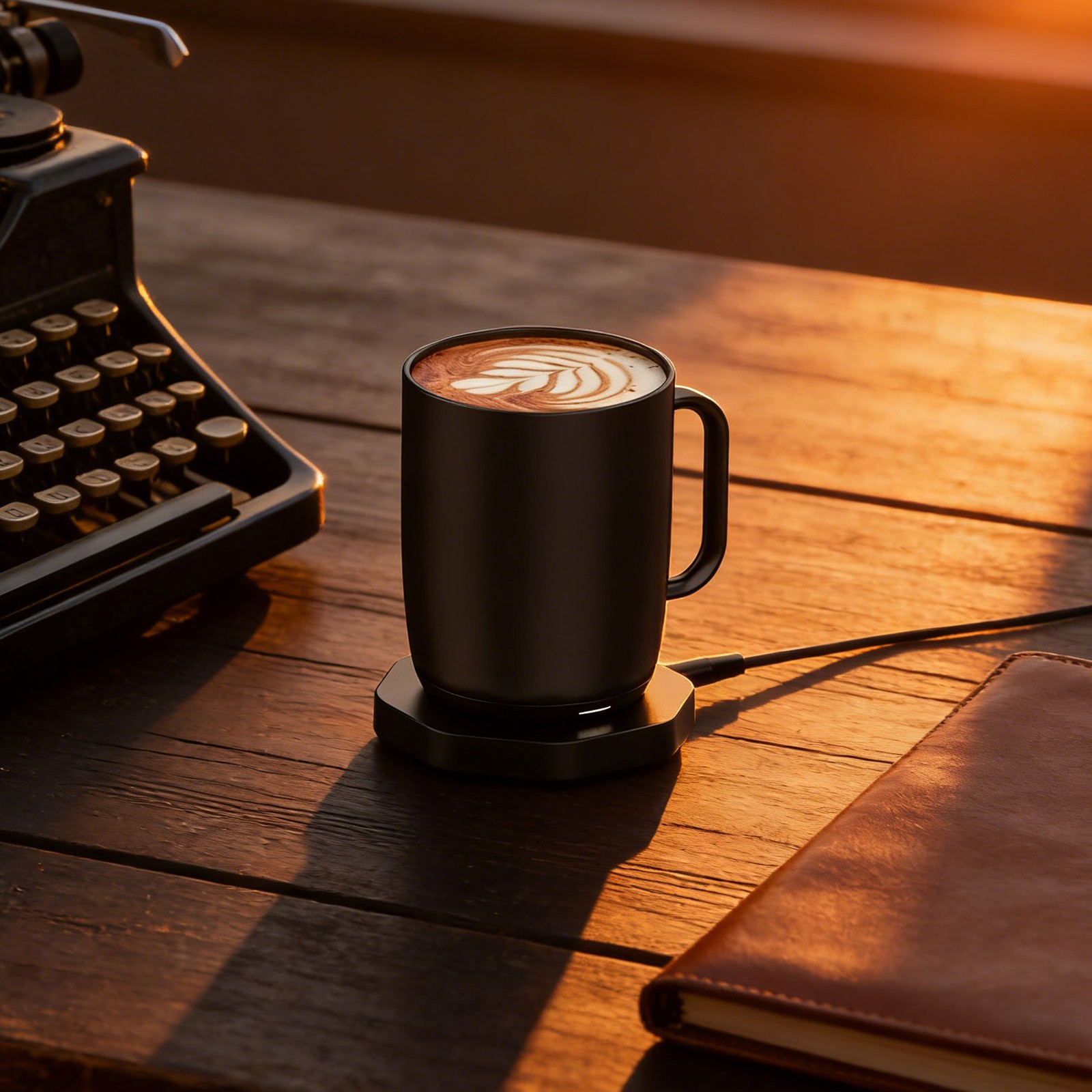 Smart Mug Charging Coaster Compact Design For Ember Mugs Black