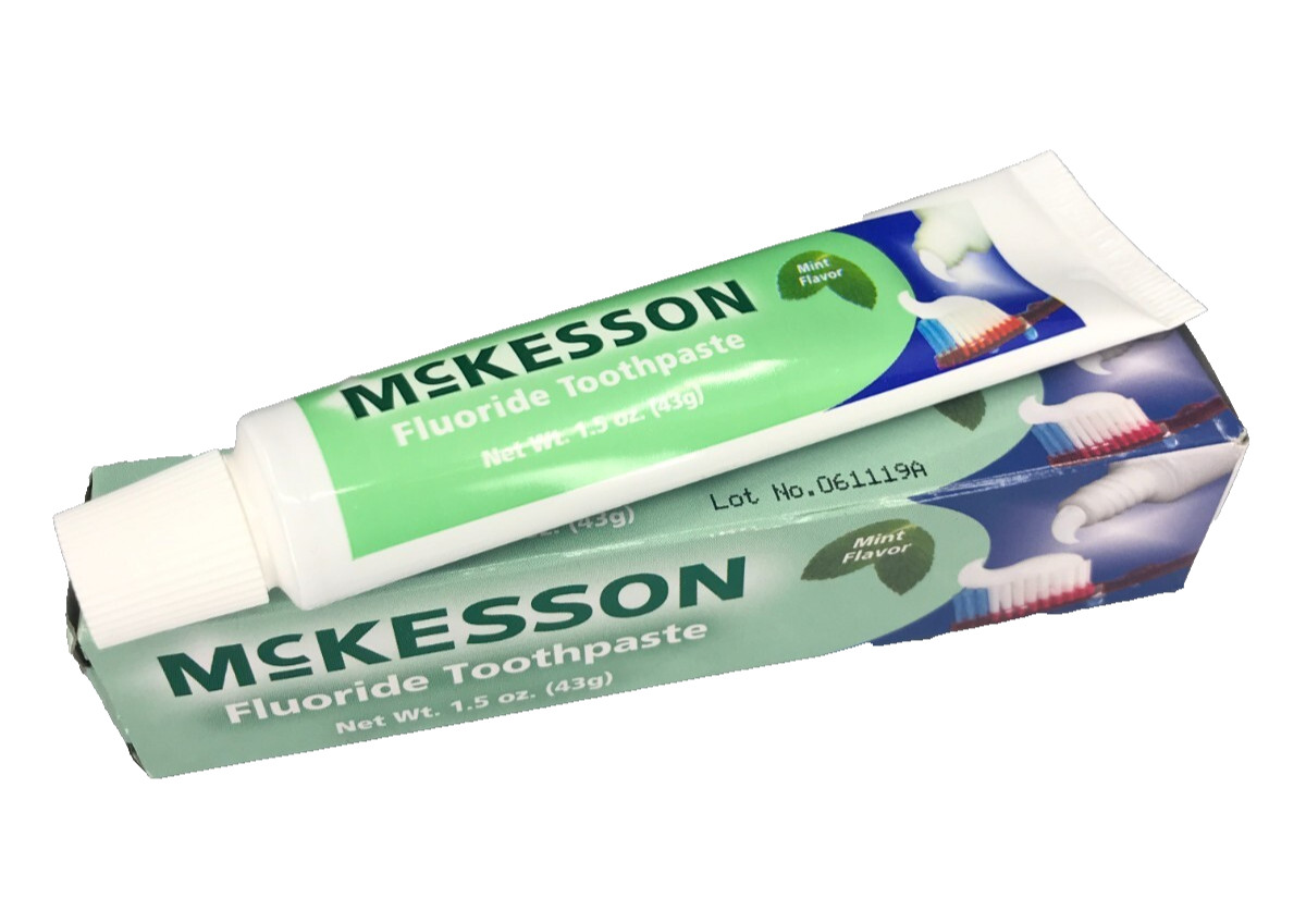 McKesson FLUORIDE Toothpaste Mint Flavor - 1.5 oz/ 43g *Check Description