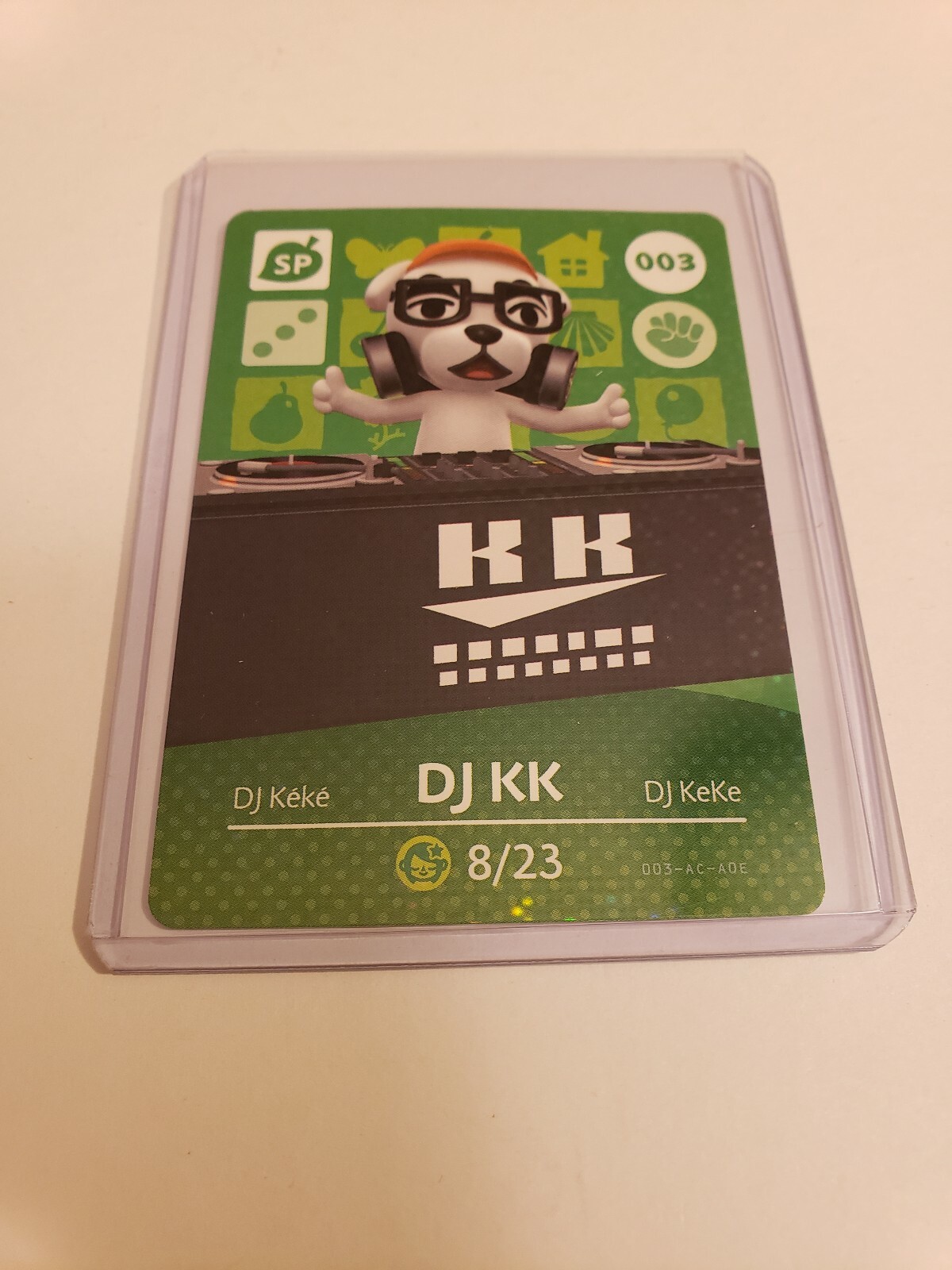 !SUPER SALE! DJ KK Slider # 003 Animal Crossing Amiibo Card Series 1 MINT!