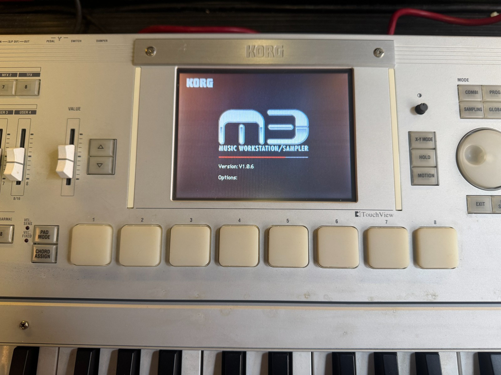 Korg M3 61 keys keyboard , New Touch Screen LCD ,Clean ARMENS