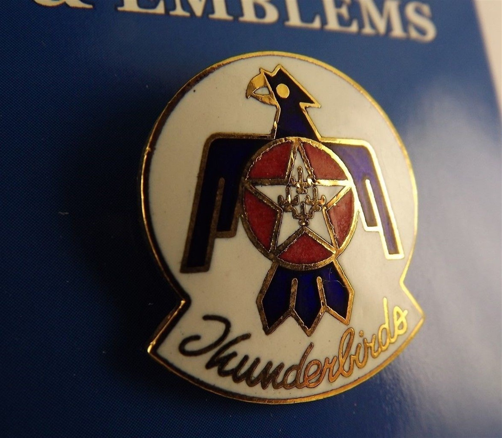 FREE SHIP Lapel Pin United States Air Force THUNDERBIRDS LOGO Enamel 1"