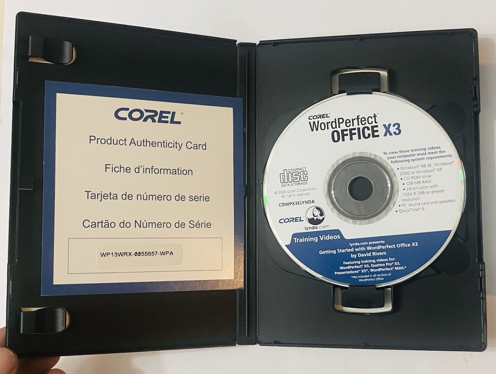 Corel WordPerfect Office X3 Professional (2005) 2-Disc Set, Windows PC w/ Serial