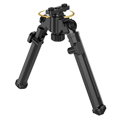 BLACK - WANPION RIFLE BIPOD RAIL BIPOD 360°SWIVEL EASY CARRY FOLDING HEIGHT