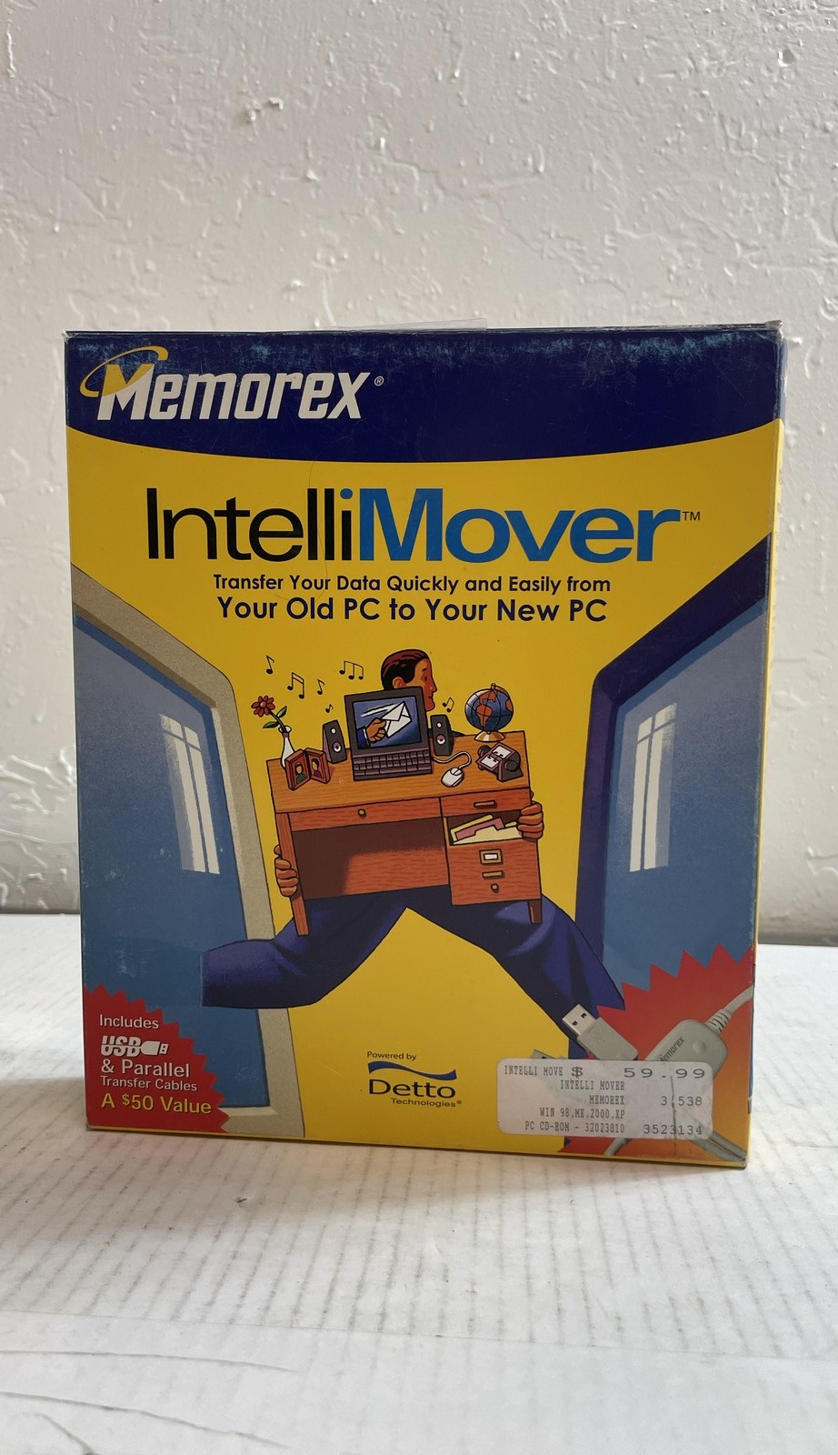 Memorex IntelliMover PC Data Transfer Software USB & Parallel Cables Boxed