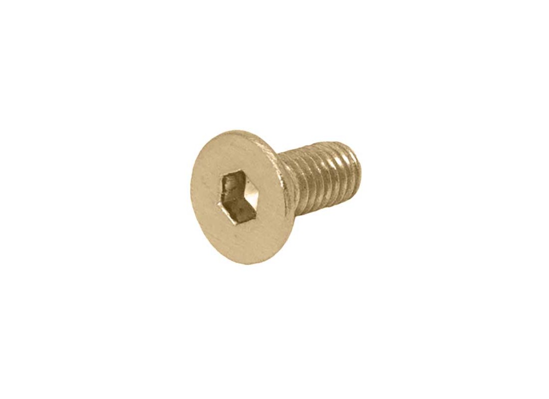 Hinge Coverplate ScrewsAllen HD 6mm X 15mm - Satin Brass - pack of 8