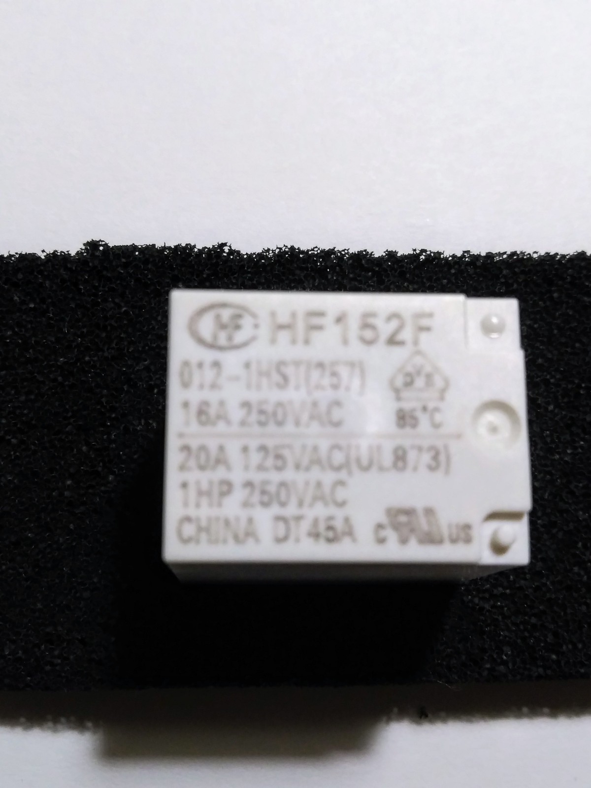 HONGFA HF152F/012-1HST (257) 16A 250VAC 12V coil RELAY