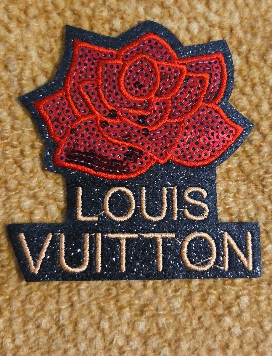 Rose Sequin LOUIS VUITTON Patch 3.5" X 3. 5" New