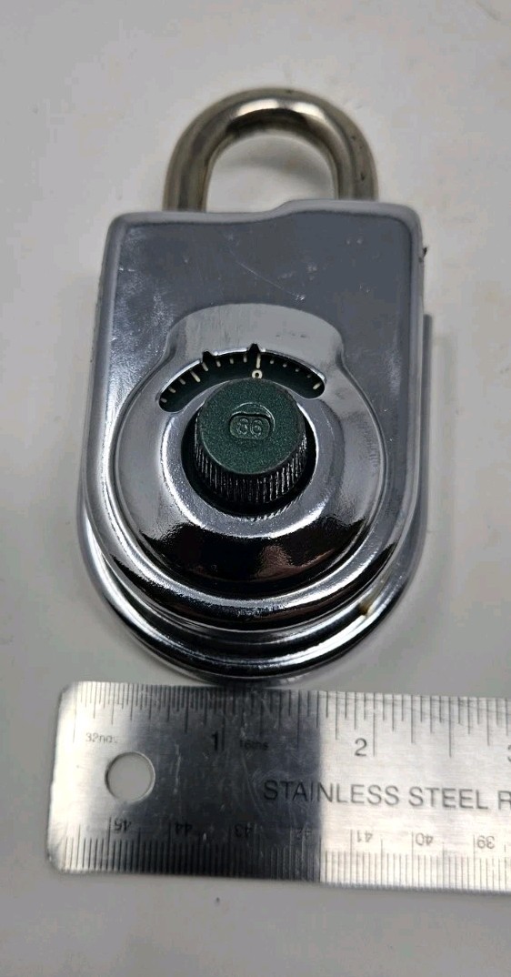 Sargent & Greenleaf Key High Security Combination Padlock 8077 AB Tested WORKS