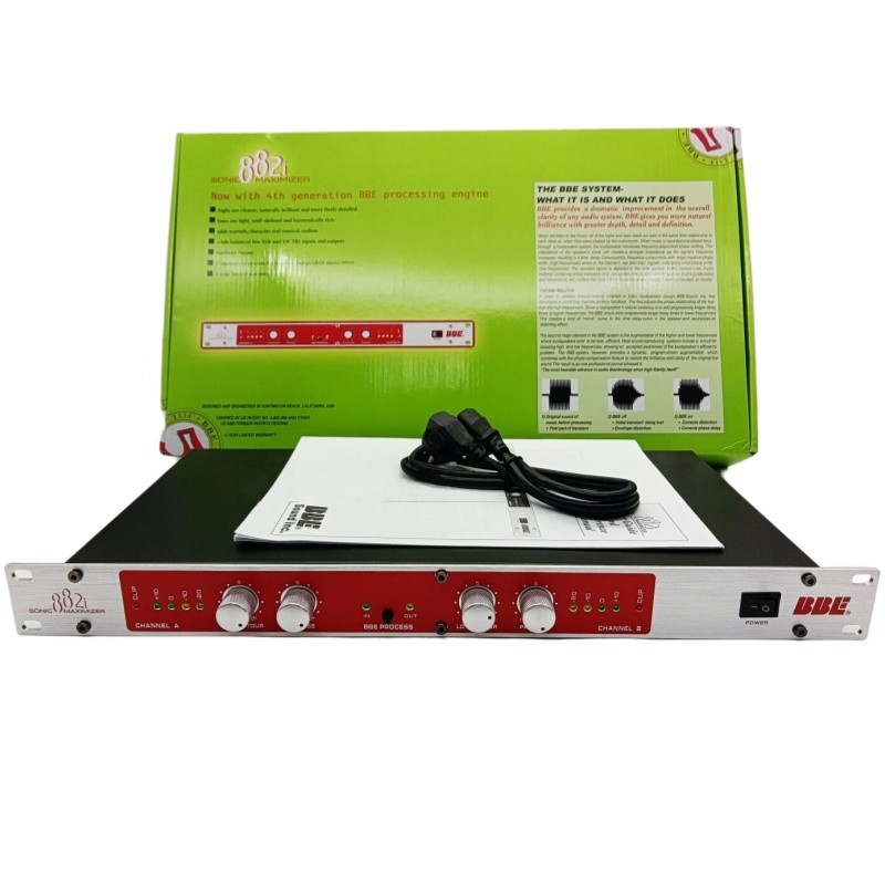 NEW 882i BBE Sonic Maximizer Rackmount Unit 1U With 1PCS XLR Cables