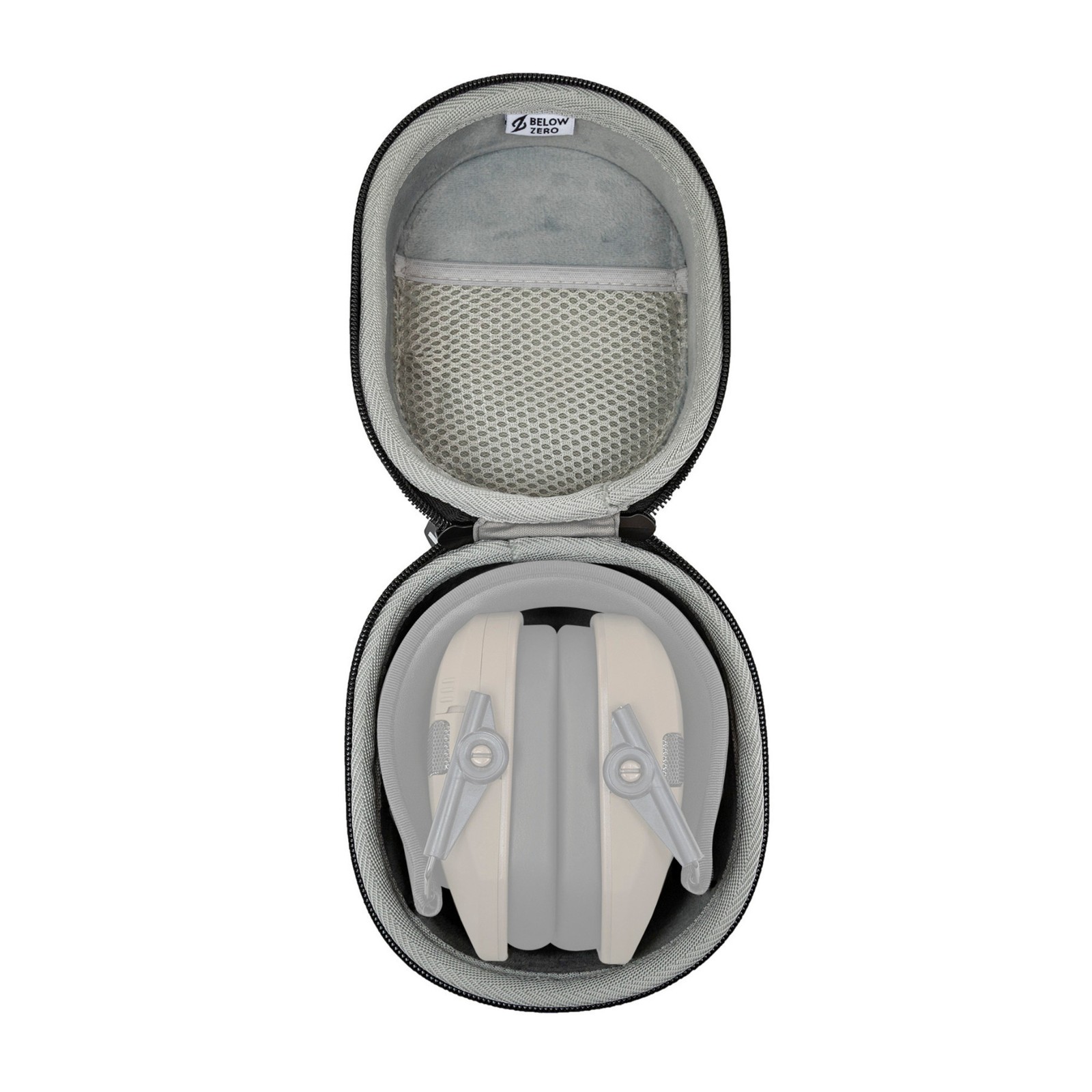 Walker's Razor Compact Electronic Ear Muff (Teal) Bundle with Case (2 Items)