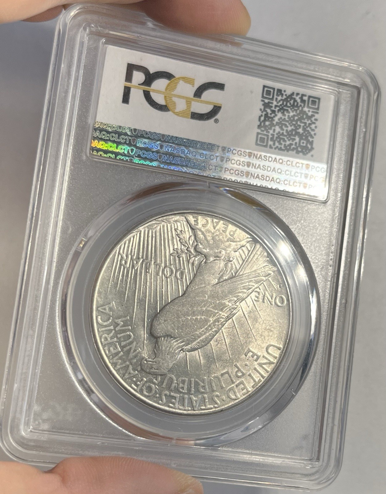 1928-S PEACE DOLLAR GRADED PCGS AU55 CAC