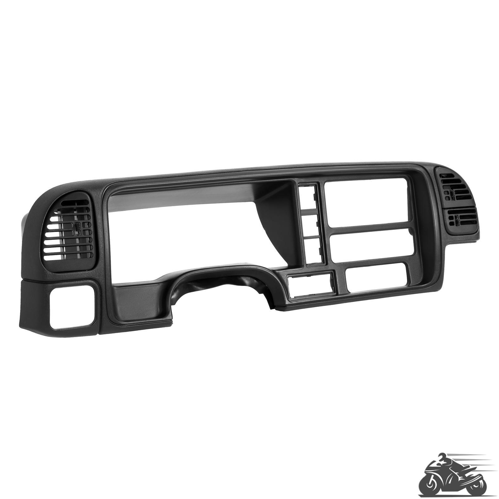 1.5 Dash Bezel Kit With Vents For Chevy GMC Trucks / SUVs 1995-2002 Black