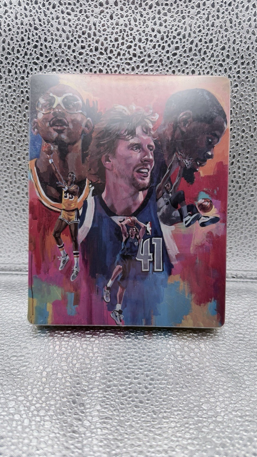 NBA 2K22 75th Anniversary SteelBook Case – No Game - Jabbar, Nowitzki, Durant KD