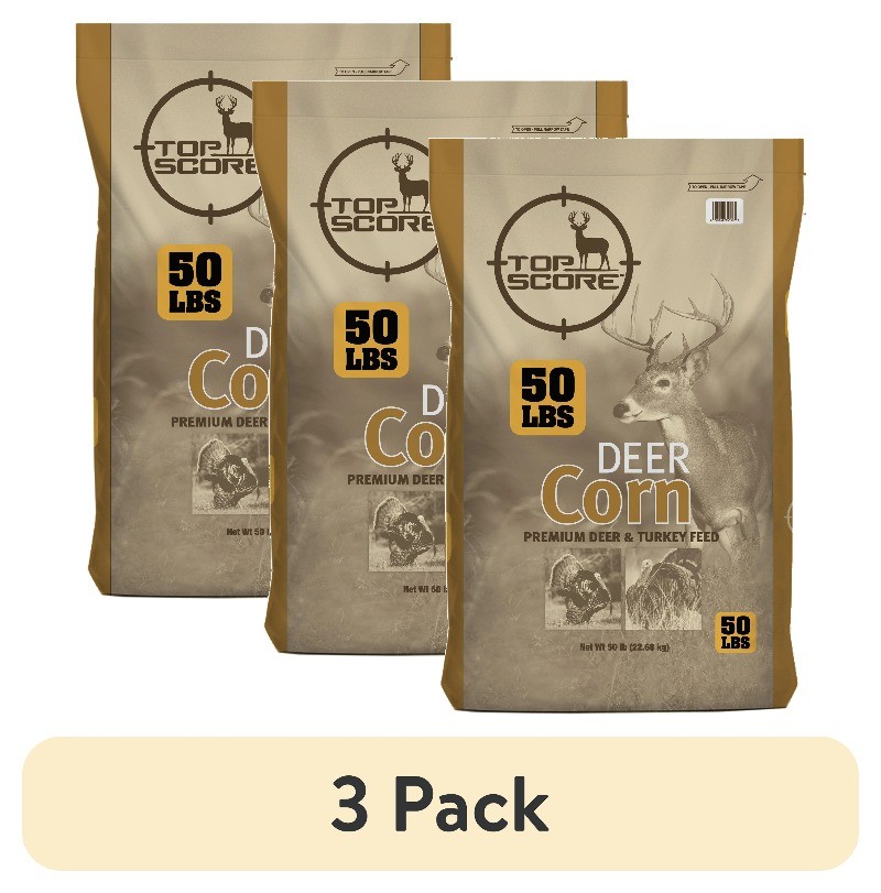 (3 pack) Deer Corn - Deer and Turkey Feed 50lb