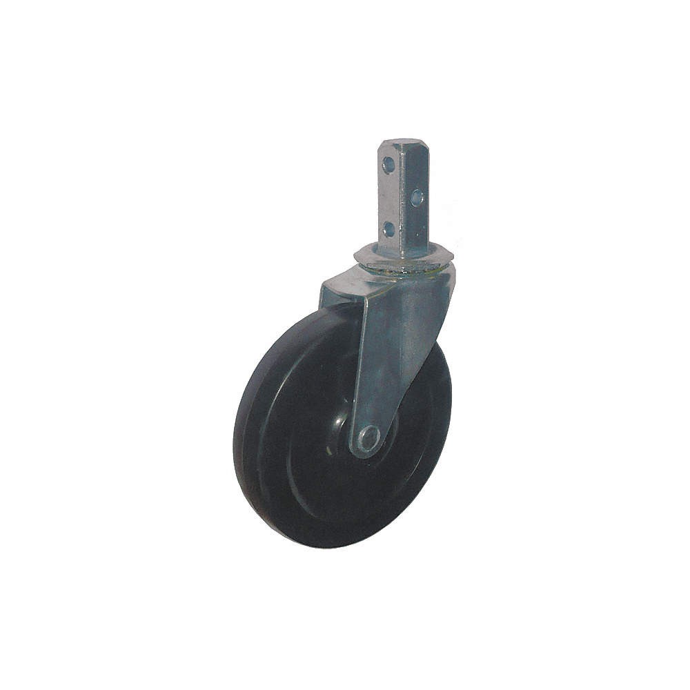 GRAINGER APPROVED 20TM38 Stem Caster,5"dia,Rubber,125lb 20TM38