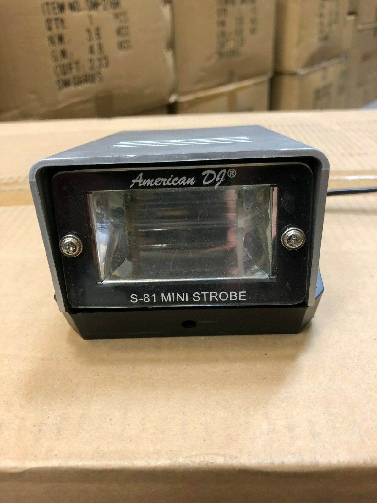 American DJ Model S-81 Mini Strobe Light Fixture, New