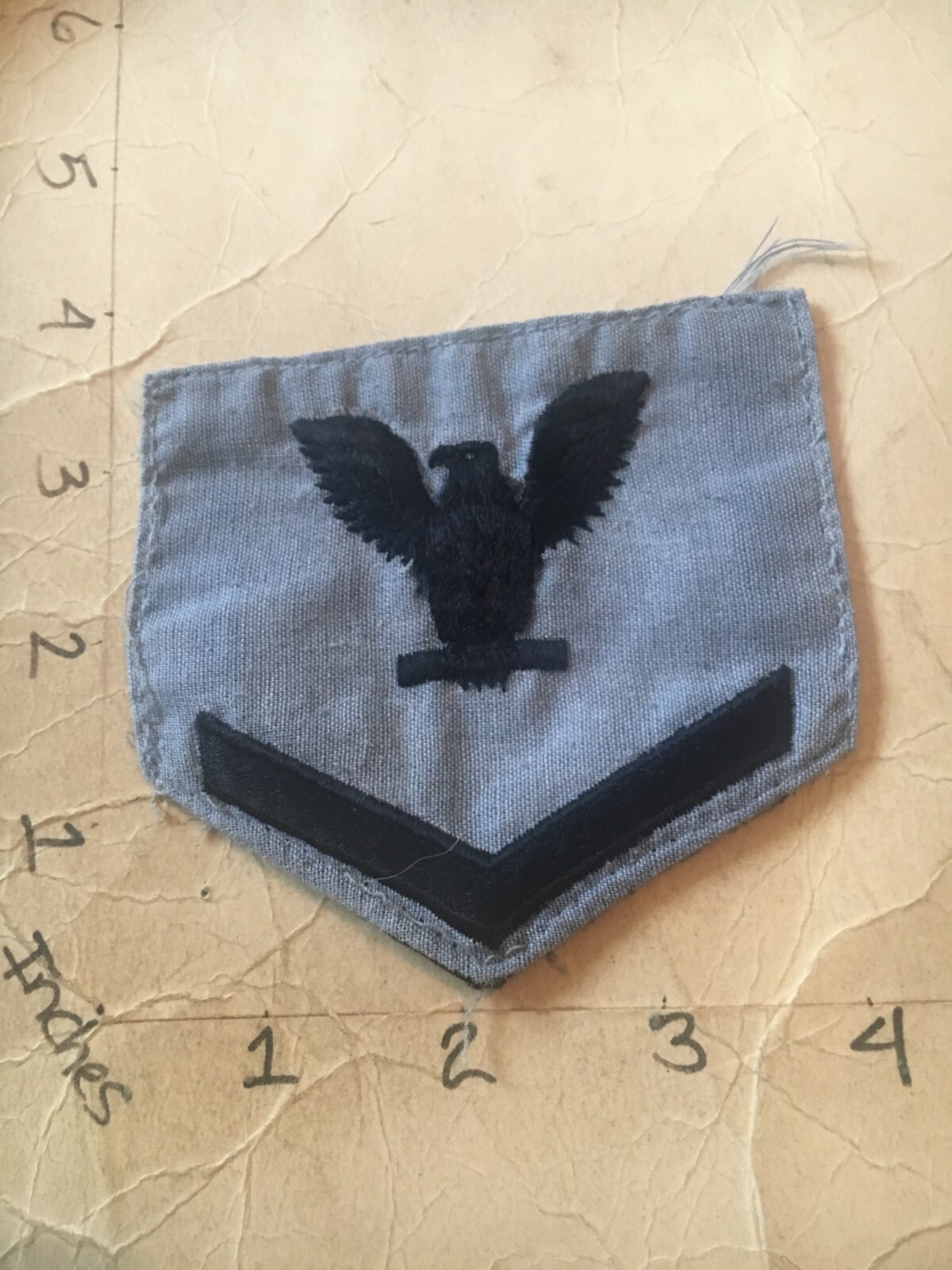 USN Rate Undesignated Petty Officer 3rd Class Denim Patch 6/12/24