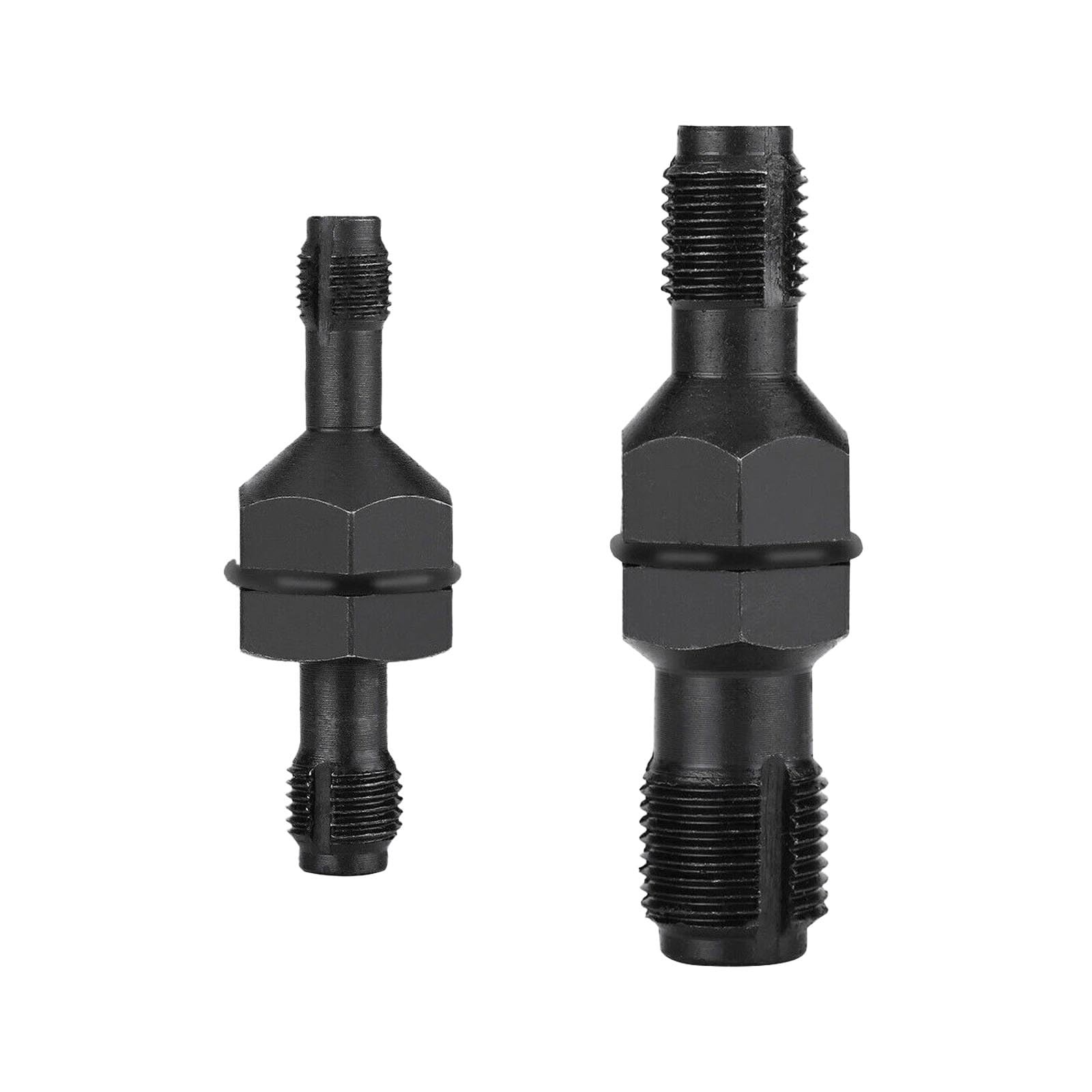 2 Pack Spark Plug Thread Chaser, Black Steel Automotive Tool with 13/16" Hex...