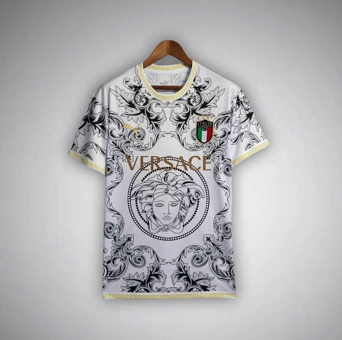 Italy Versace White special Football Shirt 2025/2026