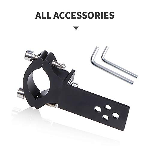 Biqing 2PCS Motorcycle Spotlight Mount Bracket Black,Universal Motorcycle Fog