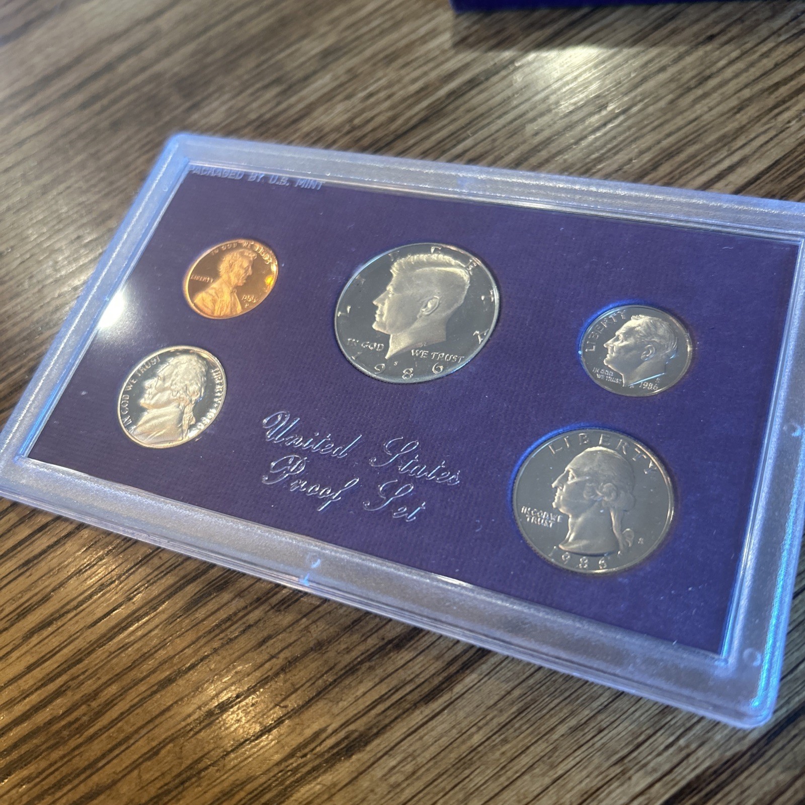 1986 Clad Proof Set U.S. Mint Original Government Packaging OGP
