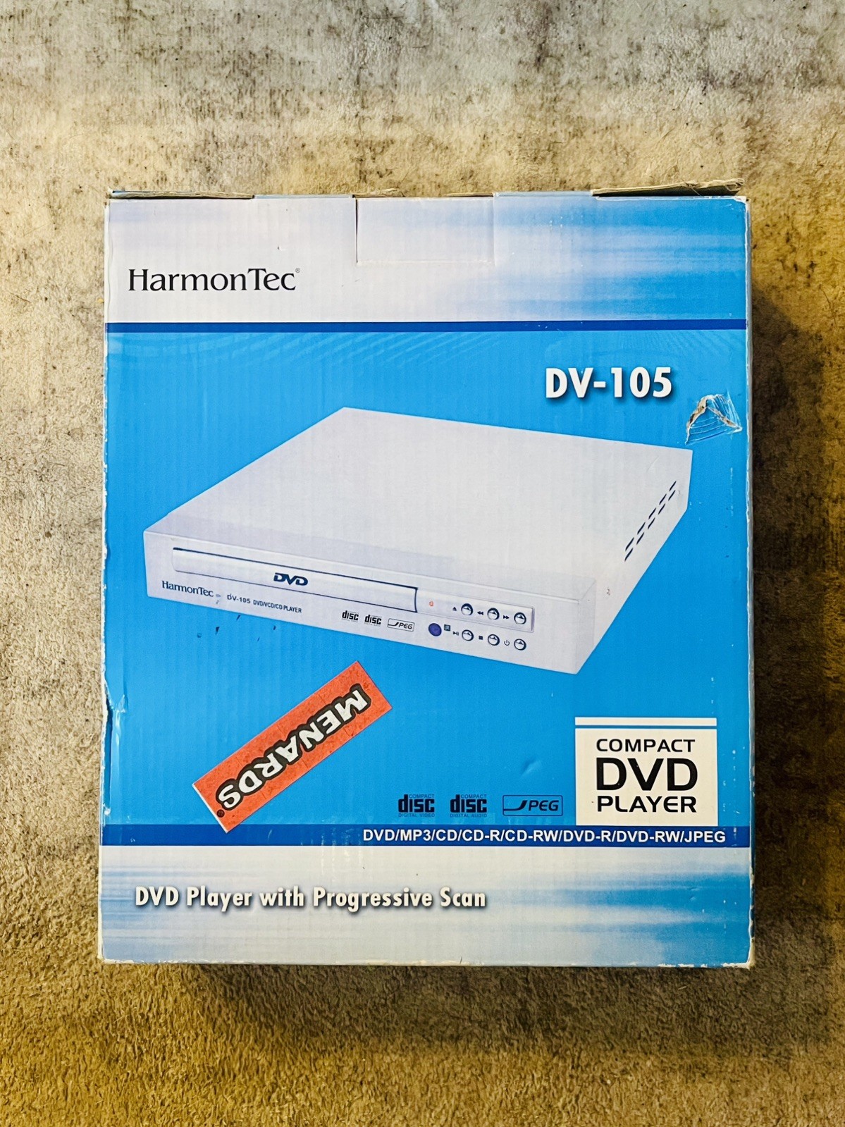 DVD Player HarmonTec Progressive Sca DV -105 New Open Box Never Used BRAND NEW!