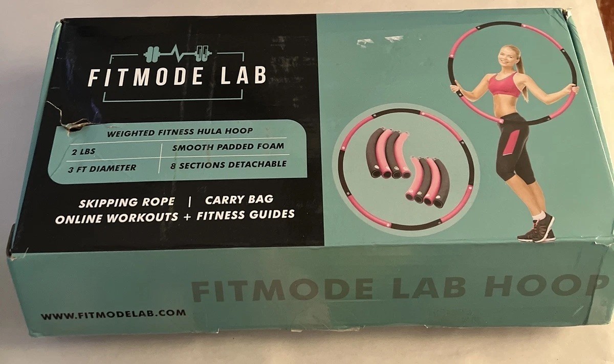 Fitmode Lab Weighted Fitness Hula Hoop Plus Carrying Bag And Skipping Rope