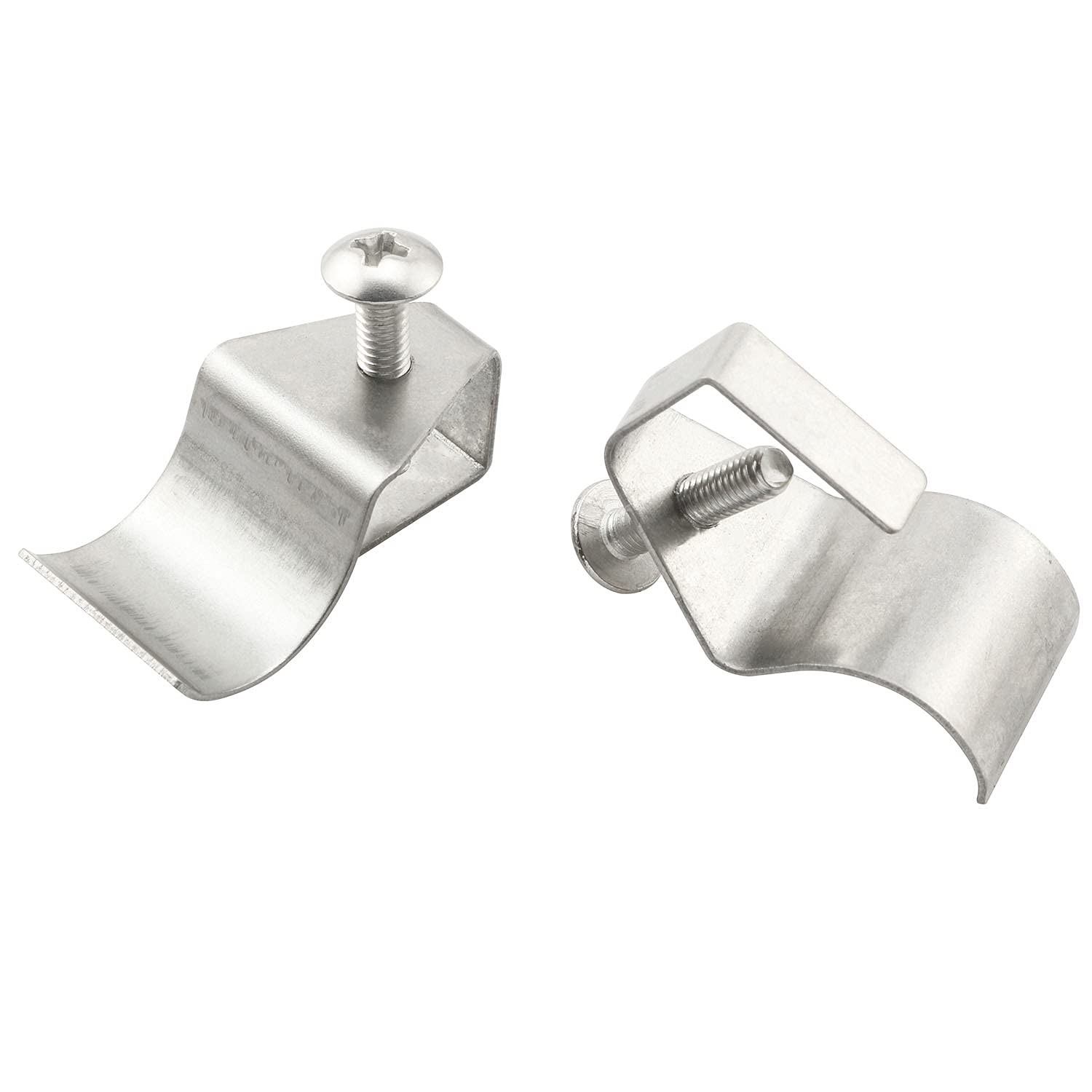 TAODAN 4PCS Vinyl Siding Clips Hooks No-Hole Needed Silver