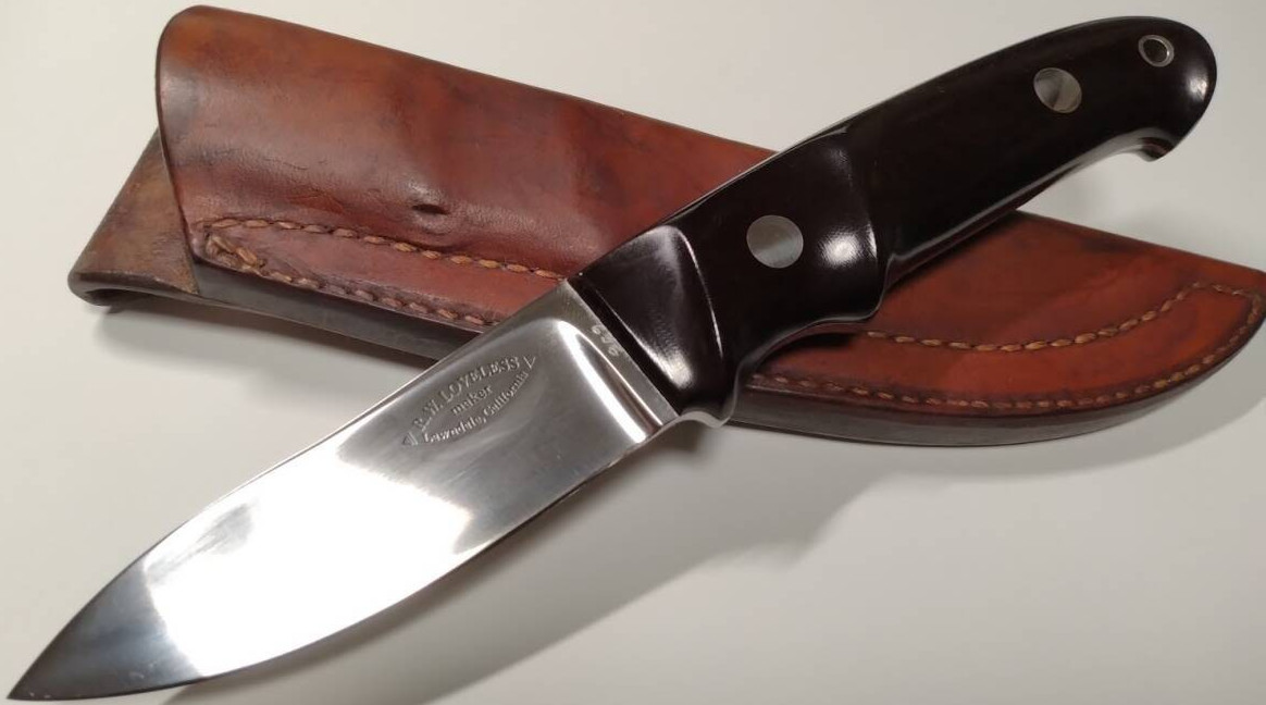 Unused R.W. Loveless Semi Skinner Rondel Era Custom Knife No.636 Loveless Knife