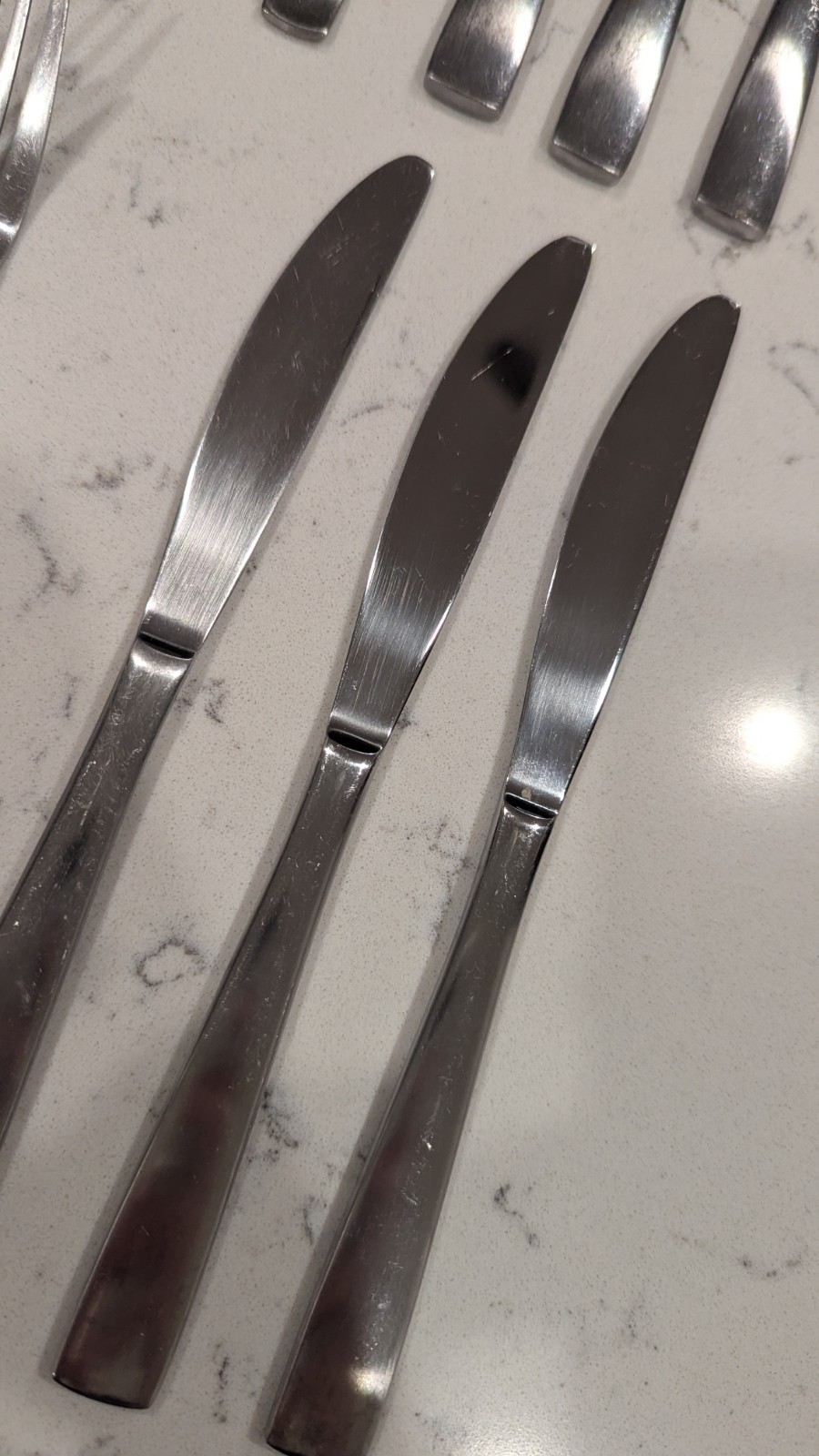 13 x International Mason Stainless Flatware Slotted Spoon Meat Fork Spoons Fork