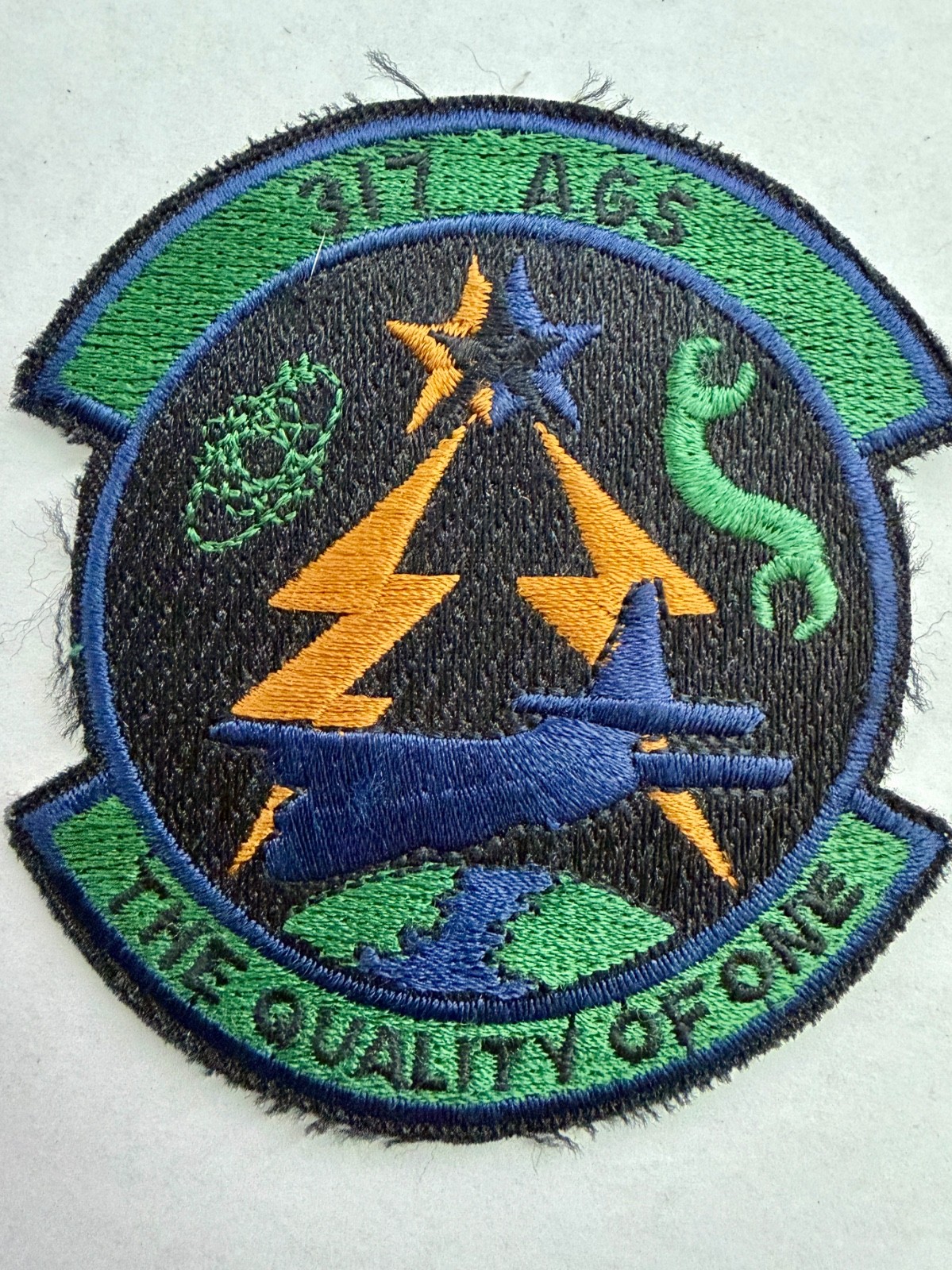 317th Aircraft Generation Squadron US Air Force Patch Subdued