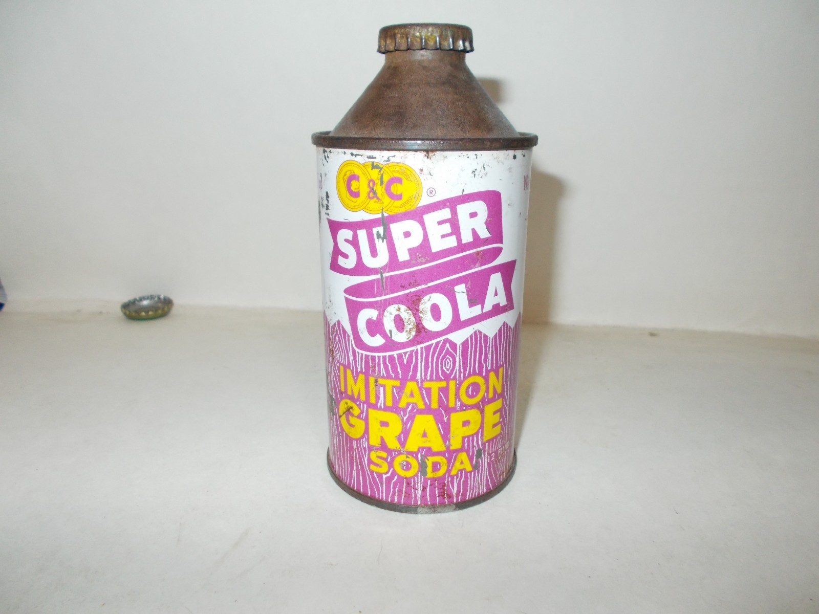 C&C Super Coola Grape Soda Cone Top