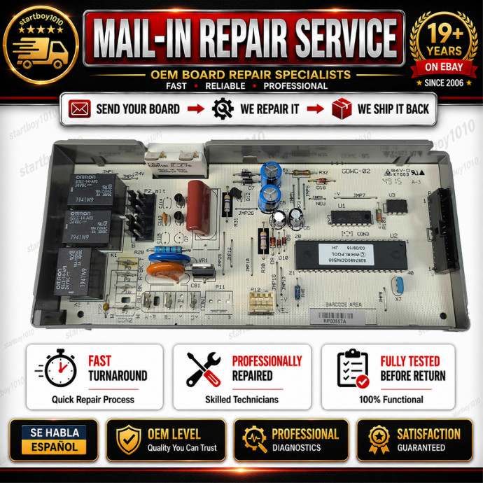 Repair Service 8534963 8534866 Whirlpool Dishwasher Control Board Repair