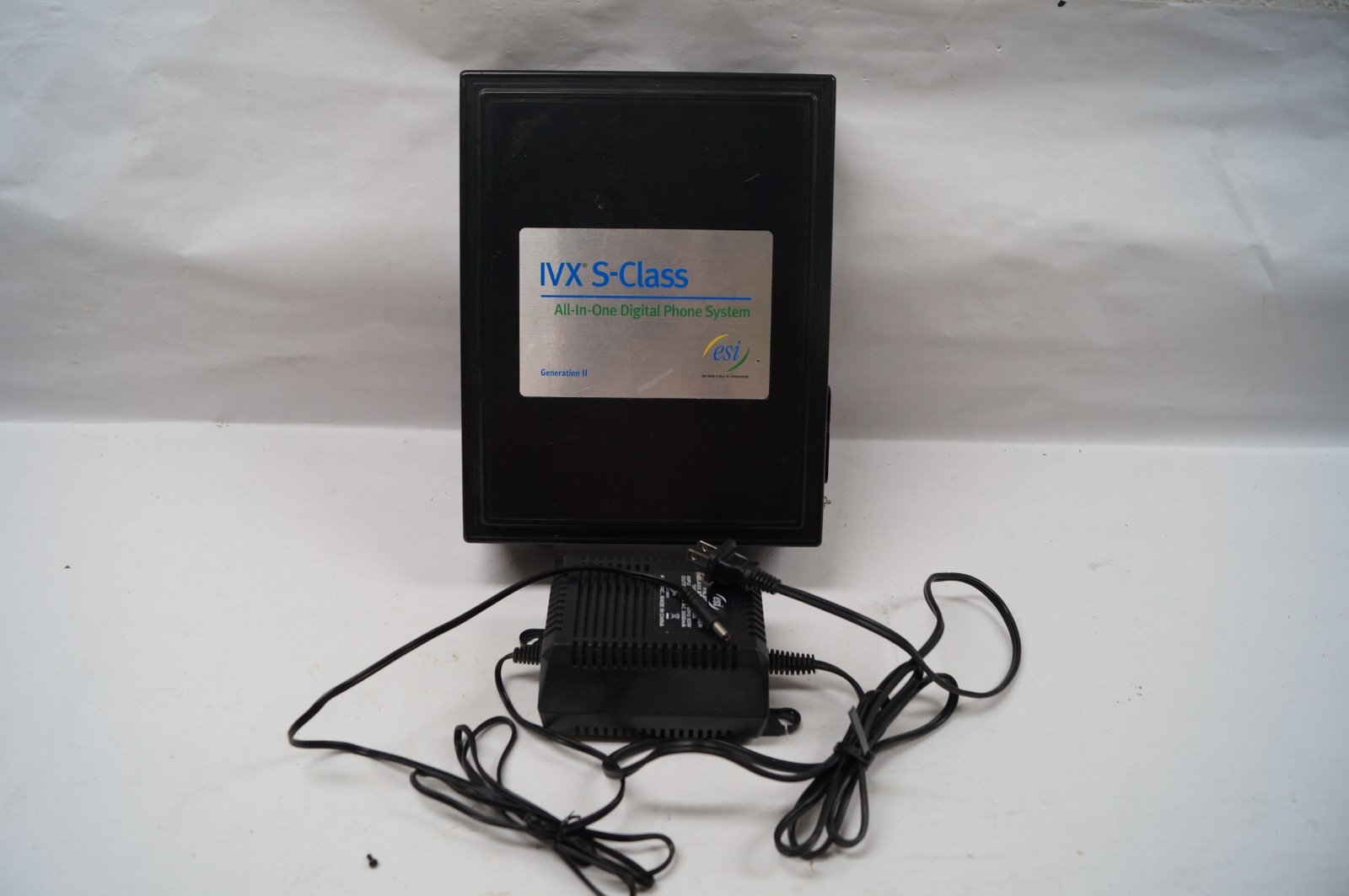 ESI IVS S-Class All-In-One Digital Phone System w Power Supply Untested PoR F151