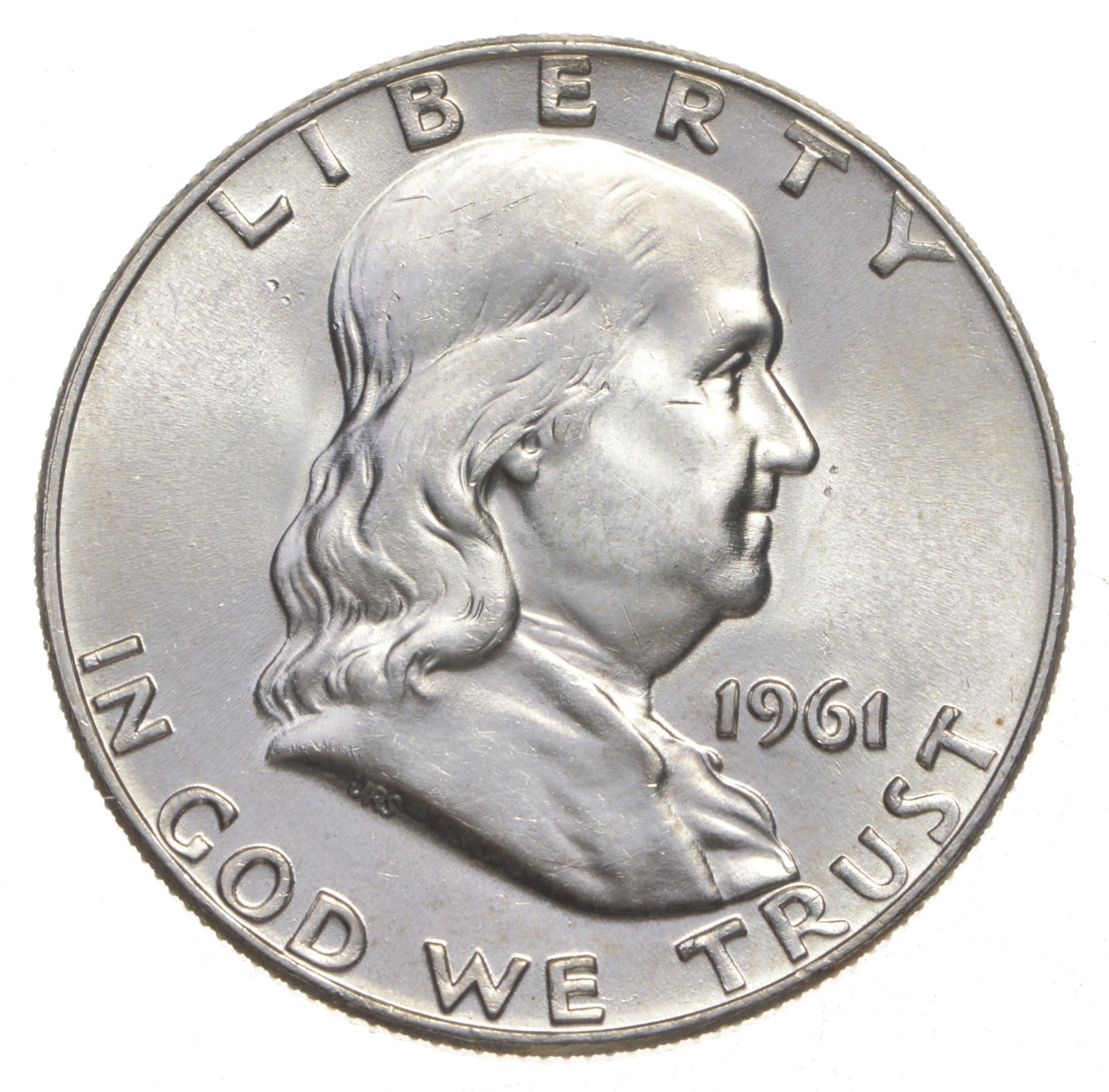 Choice Unc 1961-D Franklin Half Dollar Gem BU From Original Roll