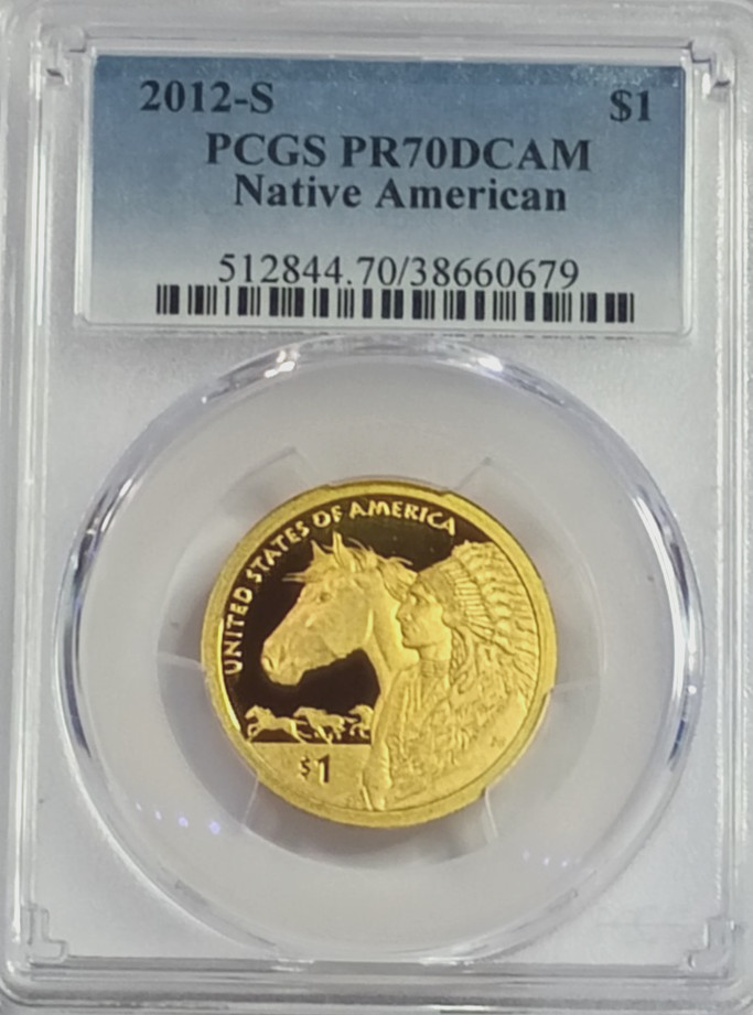 2012-S Sacagawea Native American Dollar PR70DCAM PCGS Proof 70 Deep Cameo #679