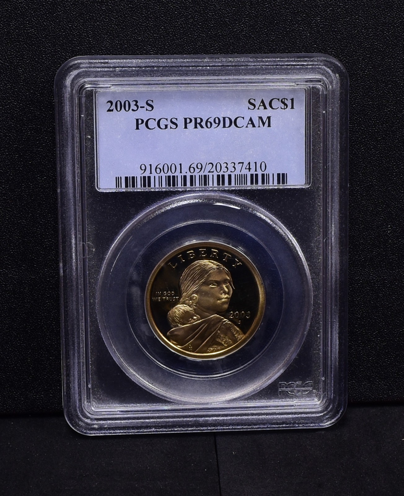 2003-S Sacagawea Dollar - PCGS Pr69DCam (Bulk)