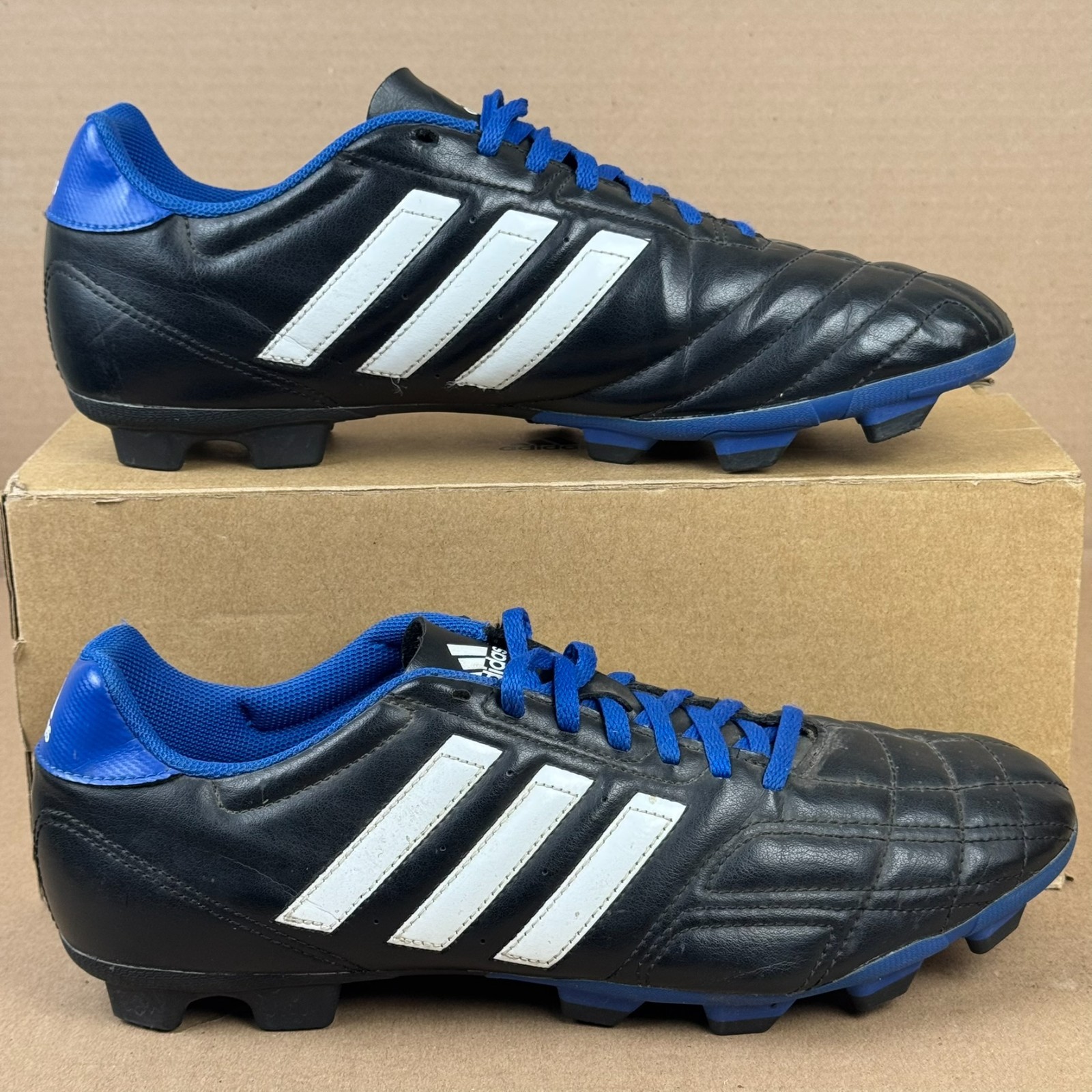 Adidas Men’s Size 13 Black Blue Soccer Cleats FG Football Boots G95948