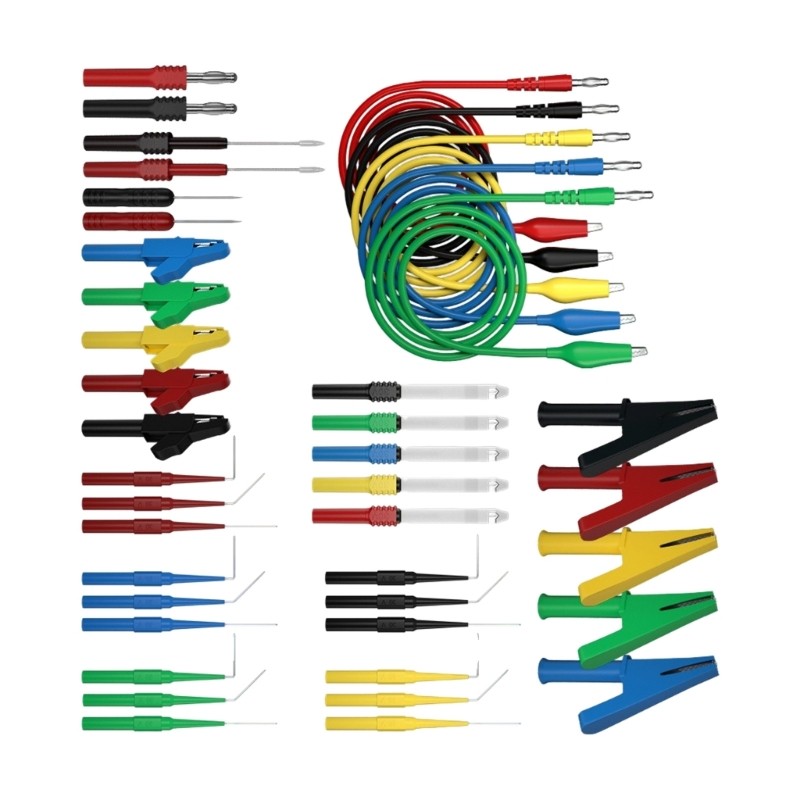 Complete 41 Unit Testing Cable Bundle Not Piercing Probes for Auto Electronics