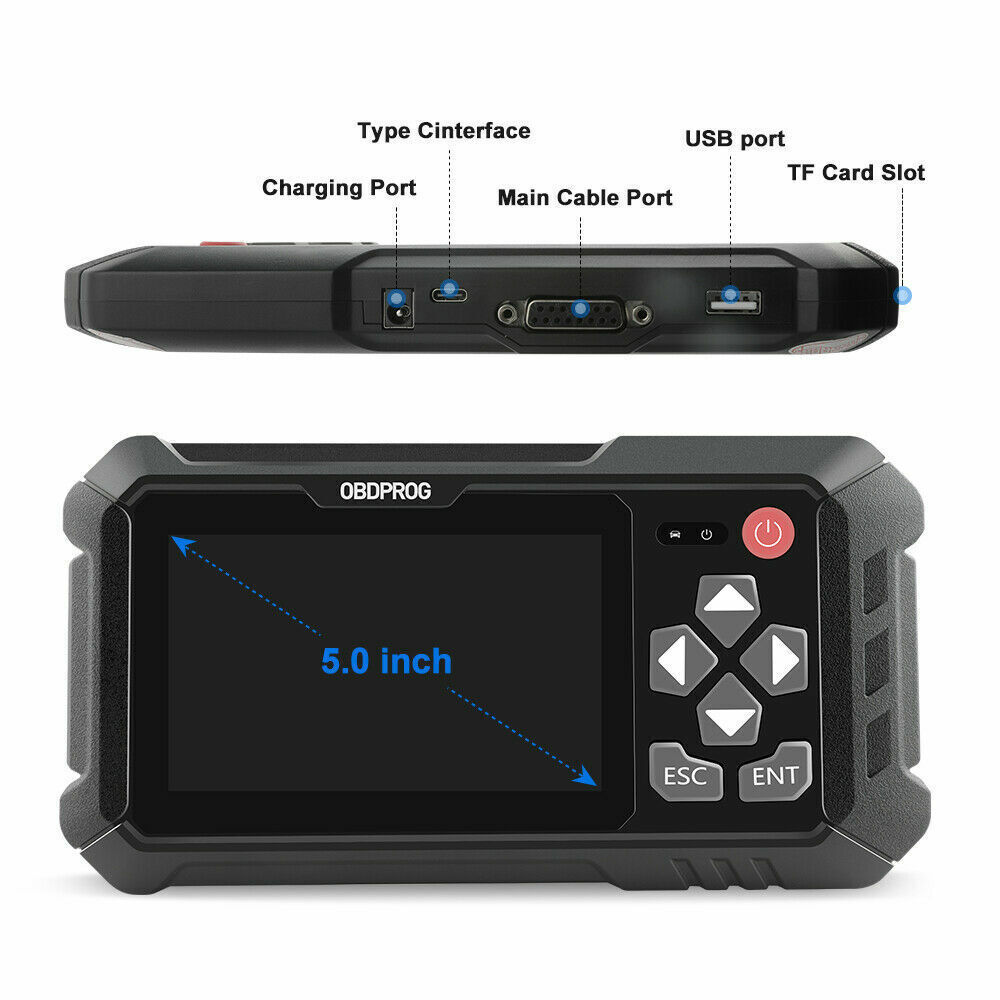 OBDPROG M500 Mileage Odometer Correction Diagnostic Oil Reset Tool Code Reader