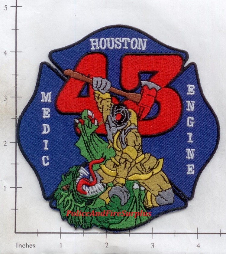 Texas - Houston Station 43 TX  Fire Dept Patch v2