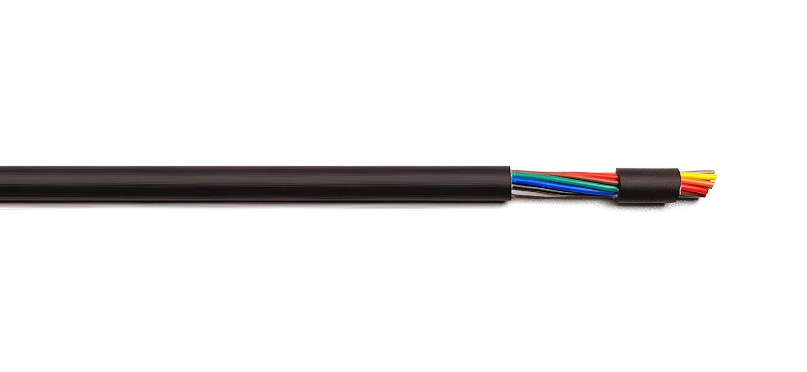 KWANGIL 22AWG 12 Conductor Wire Cable (UL2464) - High 12C, Matte Black