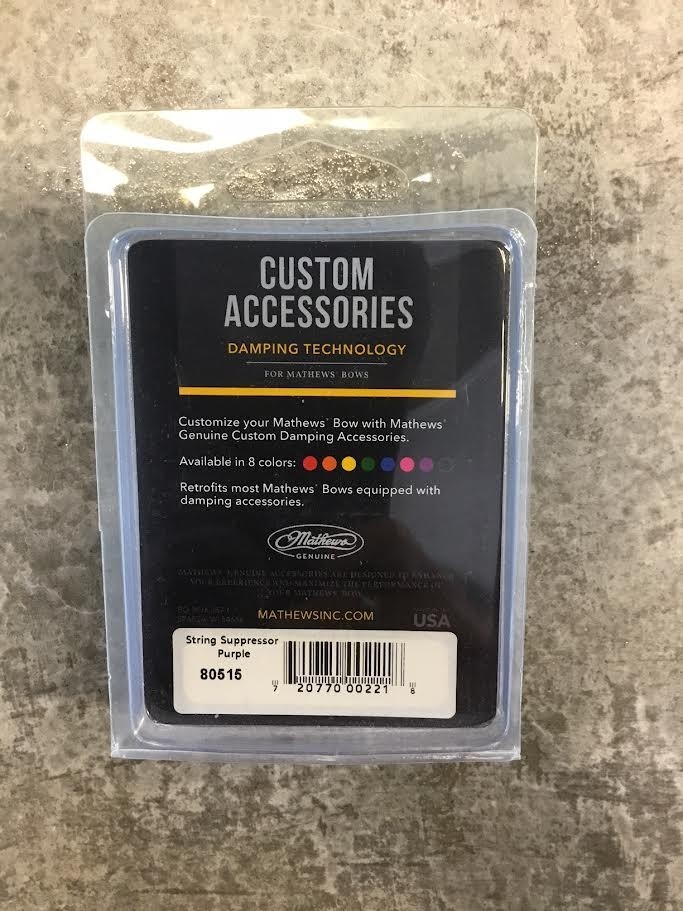 Mathews Archery Custom Color Damping Accessories String Suppressor Purple