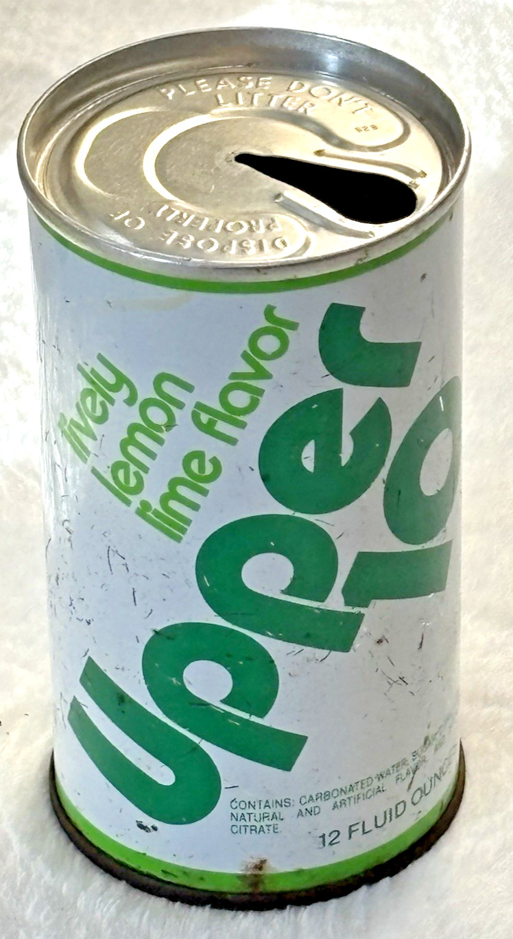 1970's-Upper 10-Lemon & Lime-Royal Crown Co.-Chicago-12 oz-Steel Soda-Pop Can
