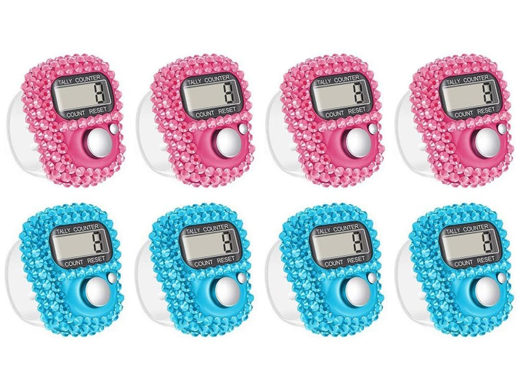 8PCS Electronic Tally Counters  Handheld Digital Clickers for Score & Inventory